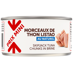 Thon au naturel en morceaux PRIX MINI - boîte 130g