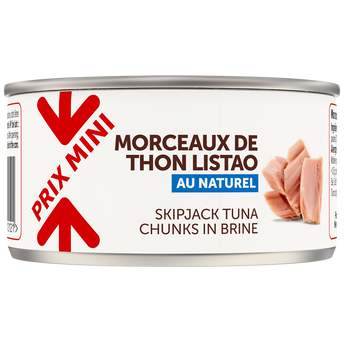 Thon au naturel en morceaux PRIX MINI - boîte 130g