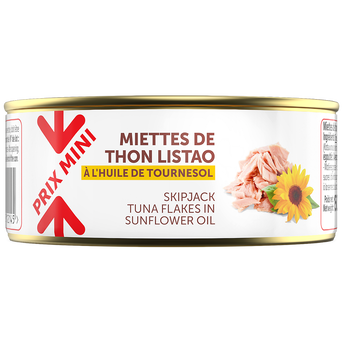 Miette thon à l'huile de tournesol PRIX MINI - boîte 150g