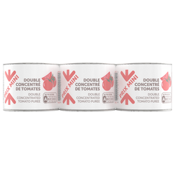 Double concentré de tomates 28% PRIX MINI - 3x70g