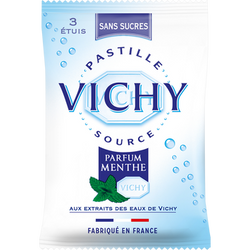 Pastilles à la menthe sans sucre VICHY, 3X19g