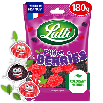 Bonbons P'tites Berries, LUTTI, 180g