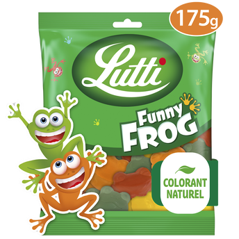 Confiserie gélifiée arômatisée funny frog LUTTI, 175g