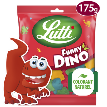 Confiserie gélifiée arômatisée funny dino LUTTI, 175g