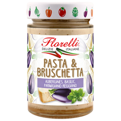 Pasta&bruschetta aubergines parmesan basilic FLORELLI, 190g