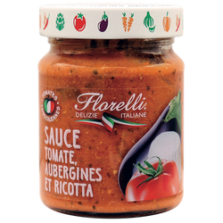 Sauce tomate aubergine ricotta FLORELLI 250g