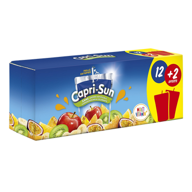 Boisson aux fruits multivitaminé CAPRI SUN - mini poches 12x20cL + 2 offertes