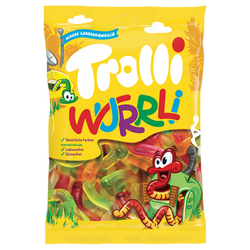Confiserie gélifiée fantaisie wurrli TROLLI 200g