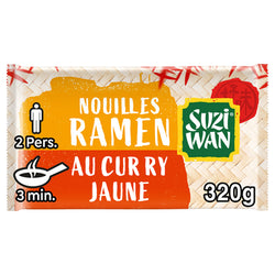 Nouilles précuites Wok Ramen Curry Jaune SUZI WAN - 2x160g (320g)