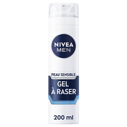 Gel à raser extra doux Sensitive NIVEA FOR MEN, 200ml