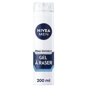 Gel à raser extra doux Sensitive NIVEA FOR MEN, 200ml