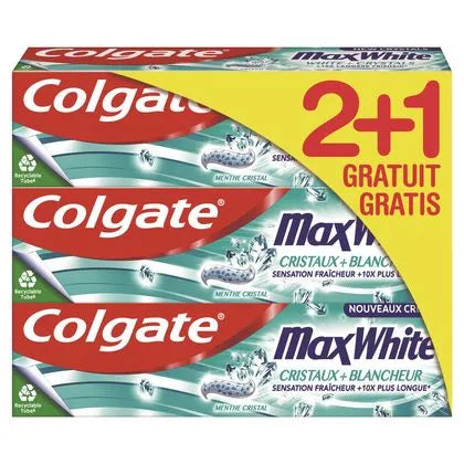 Colgate Dentifrice - 75ml maxwhite x 3