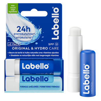 Stick lèvres hydratant LABELLO Original&Hydrocare 2x4,8g