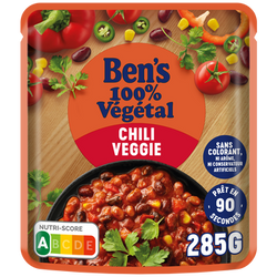 Plat cuisiné Chili Veggie express 1min30 BEN'S ORIGINAL - Sachet micro-ondable 285g