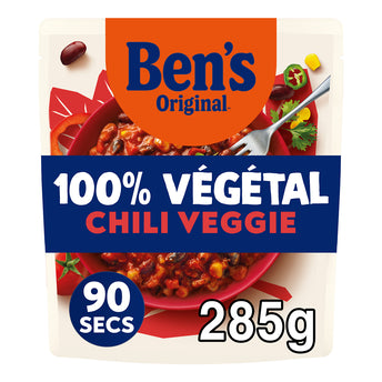 Plat cuisiné Chili Veggie express 1min30 BEN'S ORIGINAL - Sachet micro-ondable 285g
