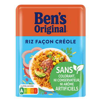 Riz micro-ondable façon Créole 2min BEN'S ORIGINAL 220g