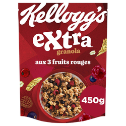Céréales Extra Granola KELLOGG'S aux 3 Fruits Rouges - 450g