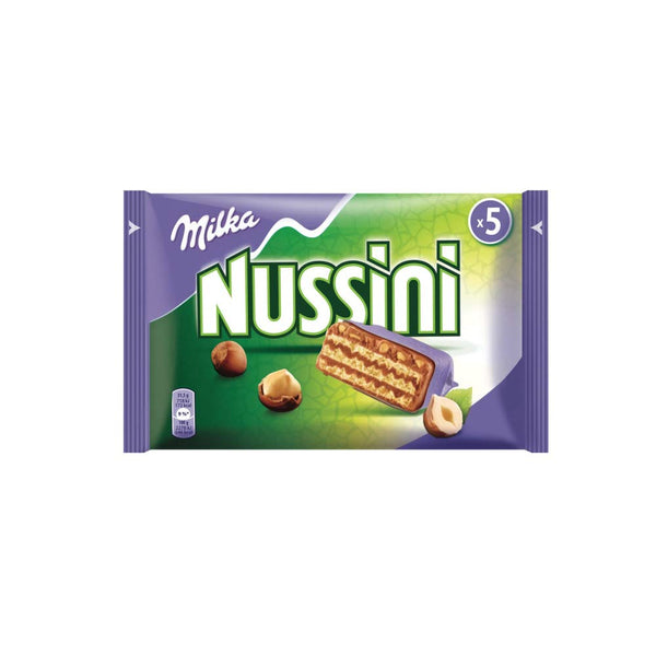 MILKA Barres chocolatées gaufrettes noisettes Nussini 155g