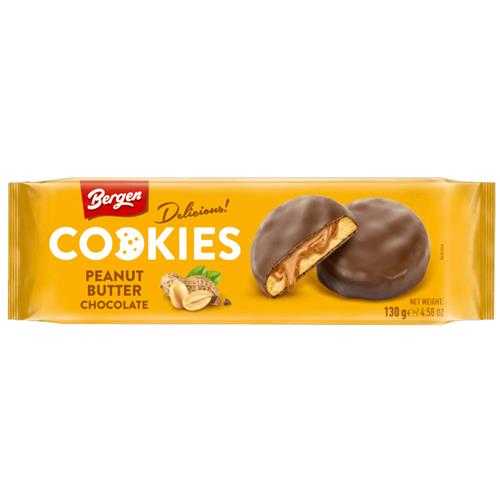 BERGEN COOKIES PEANUT BUTTER 130GR