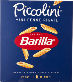 BARILLA PASTA DI SEMOLA MINI PENNE RIGATE 500 GR