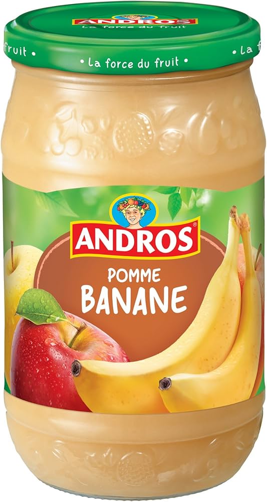 Compotes Andros Pomme banane 750g