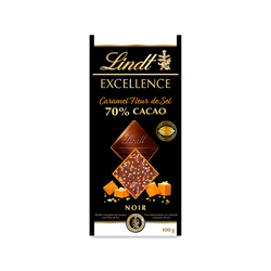 Tablette EXCELLENCE Noir 70% Cacao Caramel Fleur de Sel 100g