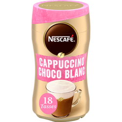 Café soluble NESCAFE CAPPUCCINO CHOCO BLANC - 270g