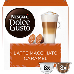Café Capsules NESCAFE LATTE MACCHIATO CARAMEL - compatible DOLCE GUSTO- x16