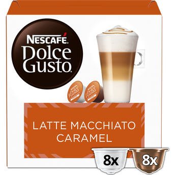 Café Capsules NESCAFE LATTE MACCHIATO CARAMEL - compatible DOLCE GUSTO- x16