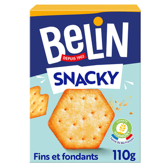 Biscuits apéritifs Crackers snacky fins et fondants BELIN Lu, 110g