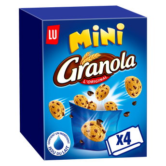 Biscuits mini aux pépites de chocolat GRANOLA, paquet de 160g