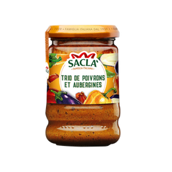 Sauce aux poivrons et aubergines SACLA, 190g