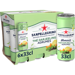 Boisson Gazeuse aromatisée Agrumes Thé SAN PELLEGRINO MOMENTI - 6x33cl