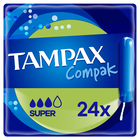 Tampons super avec applicateur TAMPAX COMPAK x24