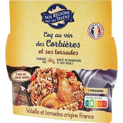Coq au vin et ses torsades NRT 300g