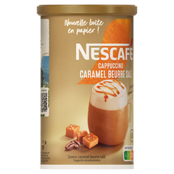 Café soluble NESCAFE CAPPUCCINO CARAMEL BEURRE SALE - x18 - 261g