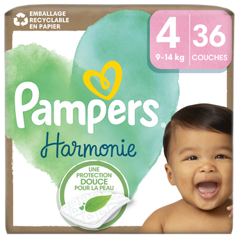 Couches Géant PAMPERS Harmonie T4 x36