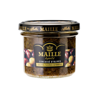 Apéritif concassé d'oilves noires et vertes MAILLE 95g ///