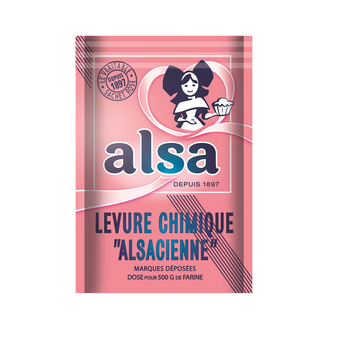 Levure chimique AlSA, sachet de 8 soit 88g