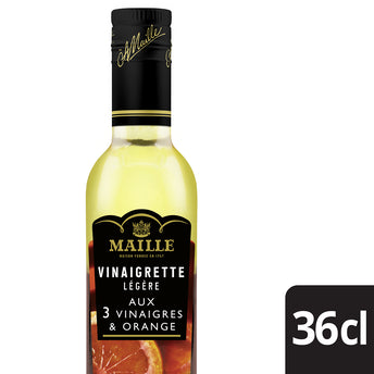 Vinaigrette aux 3 vinaigres et point d'orange MAILLE, bouteille de 36cl