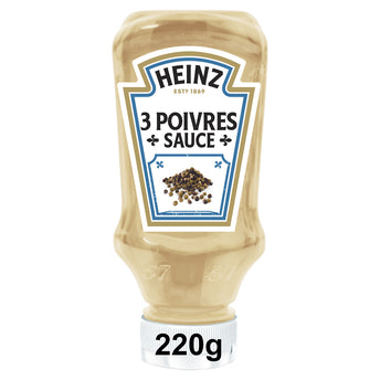 Sauce 3 poivres HEINZ, 220ml //