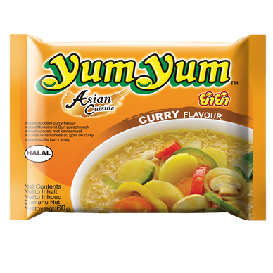 Soupe de nouilles arôme curry YUM YUM, sachet de 60g