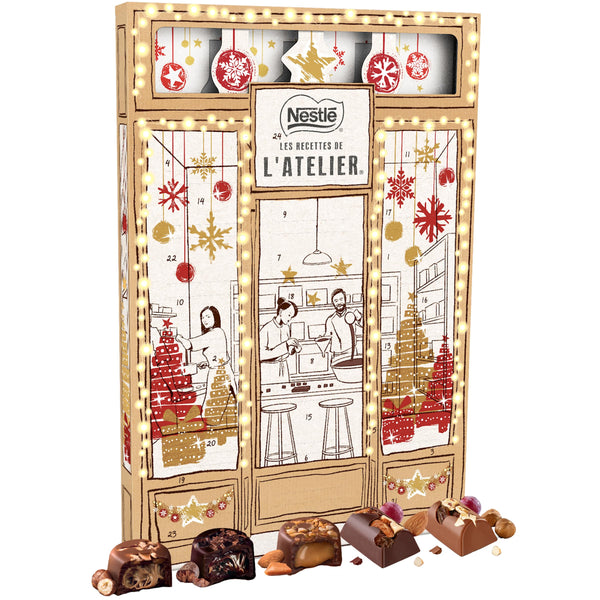 Calendrier de l'Avent Nestlé L'Atelier Chocolat Noël - 279g