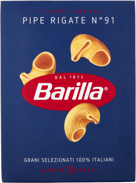 BARILLA PASTA DI SEMOLA PIPE RIGATE N.91 500 GR