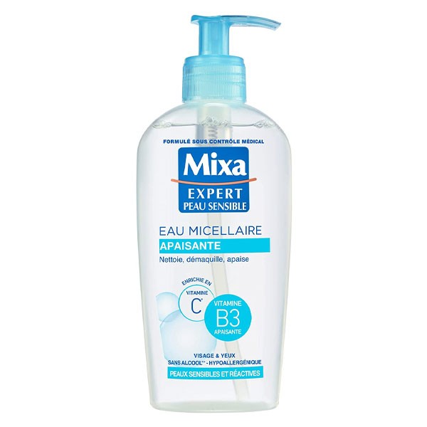 Eau nettoyante Mixa Expert Apaisante - 200ml