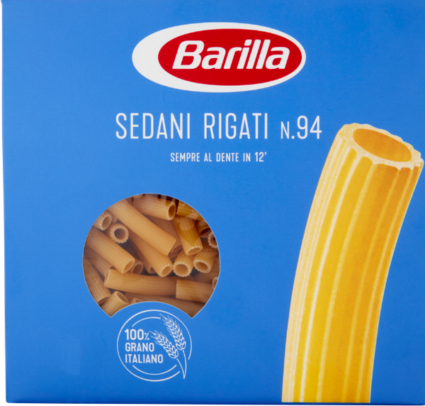 BARILLA N.94 SEDANI RIGATI 500 GR