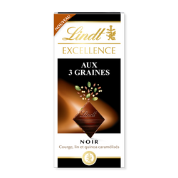 Tablette EXCELLENCE Noir aux 3 Graines 100g