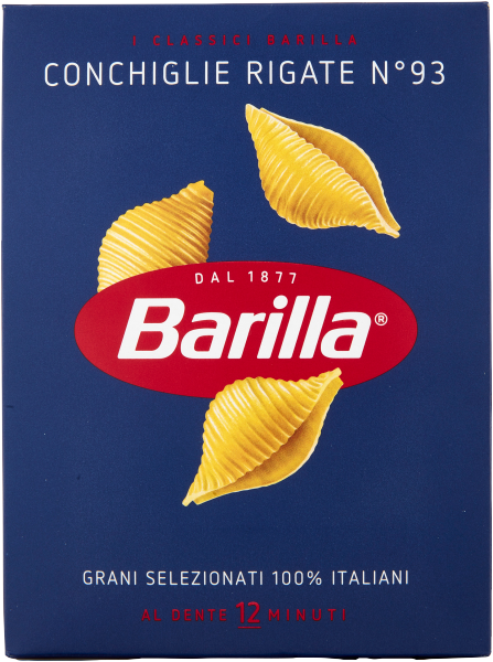 BARILLA PASTA DI SEMOLA CONCHIGLIE RIGATE N.93 500 GR