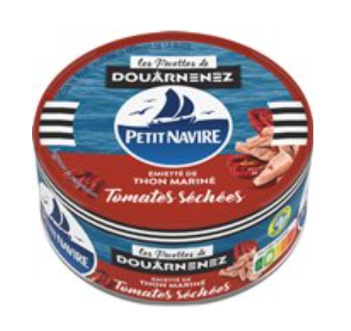 Thon Le Mariné Petit Navire Emietté -Tomates séchées - 110g