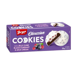 BERGEN OBSESSION COOKIES JELLY BLACK CURRANT & MILK 128GR